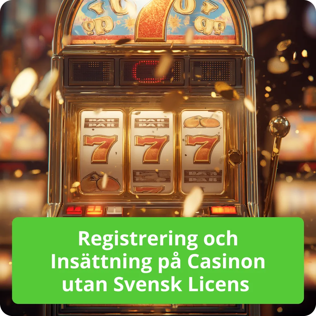 Registrering och Insättning på Casinon utan Svensk Licens 